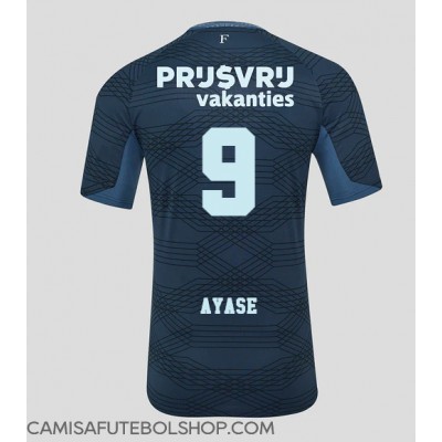Camisa de time de futebol Feyenoord Ayase Ueda #9 Replicas 2º Equipamento 2025-26 Manga Curta Camisa de time de futebol Feyenoord Ayase Ueda #9 Replicas 2º Equipamento 2025-26 Manga Curta
